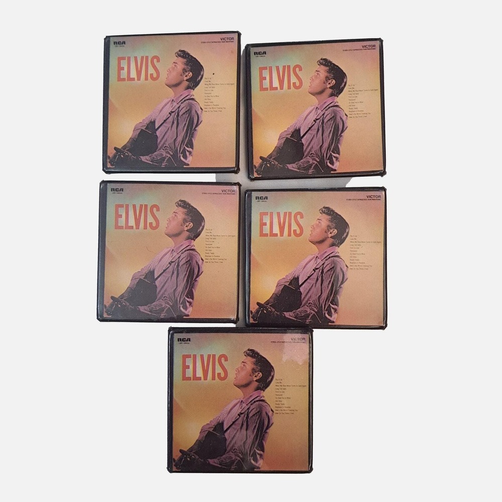 Elvis Presley‎ Pin Back Buttons 2" Set of 5 Vintage 1956 Self Titled Album